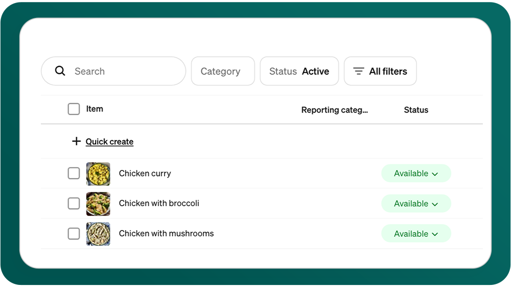 Everything connected to your Square account